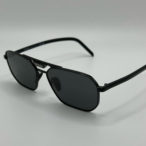 PRADA Sunglasses PR58YS 1AB5S0 Black/Dark Grey Unisex NEW main image 4